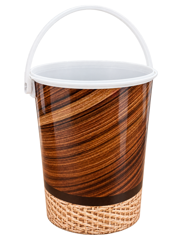 Woodgrain branded 5 litre bucket